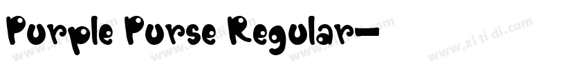 Purple Purse Regular字体转换